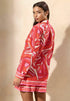 REGULAR FIT - SWIRL PRINT BEACH SHIRT. - Beach accessory - pink