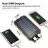 10000000mAh Solar Power Bank last 2USB LED Battery Charger For Cell Phone