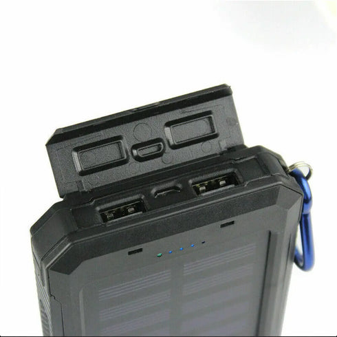 10000000mAh Solar Power Bank last 2USB LED Battery Charger For Cell Phone