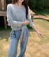 100% Lyocell Elegant Strap Long Sleeve T Vintage Patchwork Design Summer ODM Fabric.