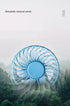 USB Fan With Aromatherapy diffuser Portable Electric Fan Mini Cooling fan Rechargeable Hanging Neck Fan With Light