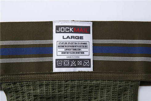 JOCKMAIL sexy men underwear jockstrap homme mens jockstrap underwear man thong jockstrap gay jock strap cotton Breathable white
