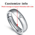 Vnox Basic Wedding Bands Rings for Women Man Customize Name Date Love Info Promise Alliance Anniversary Personalized Gift