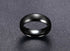 Vnox Personalize Stainless Steel Beveled Edge Brushed Center Ring for Men Women Black Wedding Band Custom Name Letter Date Ring