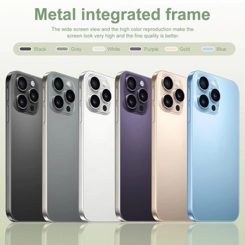 New I16 Pro Max Cross-border Exclusive 5G Phone 7.3" Screen Android 15.0 Dual SIM Overseas Version Direct Sale Source