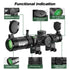 1-5X24 Tactical Optical Scope Red and Green Illuminated Reticle Hunting Scopes Compact Scope Sight