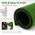 Golf Practice Mat with Artificial Grass, 5 x 4 Feet Indoor Outdoor Hitting Pad with Rubber Tees & Alignment Rods, Golf Mat