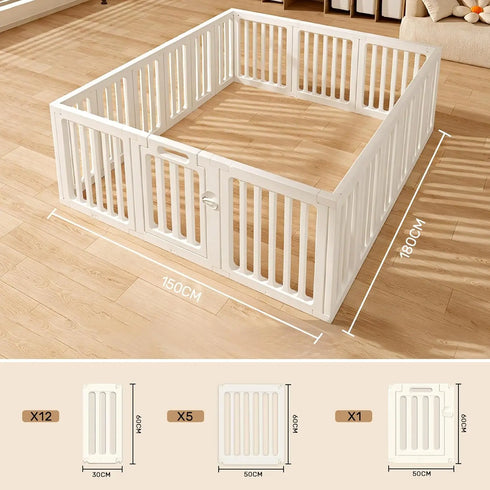 Baby and Toddler Playpen, Safety Gate for Baby Fence, Baby Playpens for Indoor and Outdoor