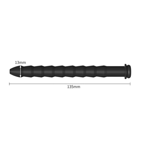 5 Sizes Curved Urethral Sound Penis Insert Stimulation Dilator Chastity Catheter Hollow Penis Plug With Stopper Sex Toys For Men