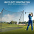 10x7 FT Golf Practice Net Portable Backyard Hitting Net Swing Chipping Training Equipment With Carry Bag Tool-Free Setup