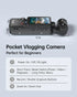 4K HD Video Recording Camera with 1.9" CMOS, USB Rechargeable, 180° Rotating Action Camcorder for Vlogging, Live Streaming