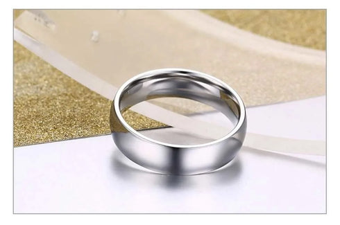 Vnox Basic Wedding Bands Rings for Women Man Customize Name Date Love Info Promise Alliance Anniversary Personalized Gift