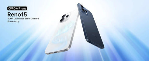 Eu version smartphone OPPO Reno15 5G 8GB+512GB Blue,Snapdragon 7 Gen 4,6500mAh,80W ,6.59inches,50MP OIS Camera,Official Warranty