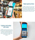 Scangle SP01 POS System With NFC For Sumup 5.5 inch BT Terminal Handheld POS WIFI Android PDAs POS With NFC Reader 58MM printer