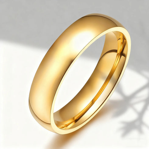 Custom Couple Rings Gift with Card Women Men PVD Plated Gold Name Rings Love Wedding Bands Personalized Name Ring Wedding Gifts