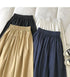 Women Black skirt midi High waist korean style Pleated a line Vintage Clothing 2026 new Summer Casual Fashion Ladies Work Wear