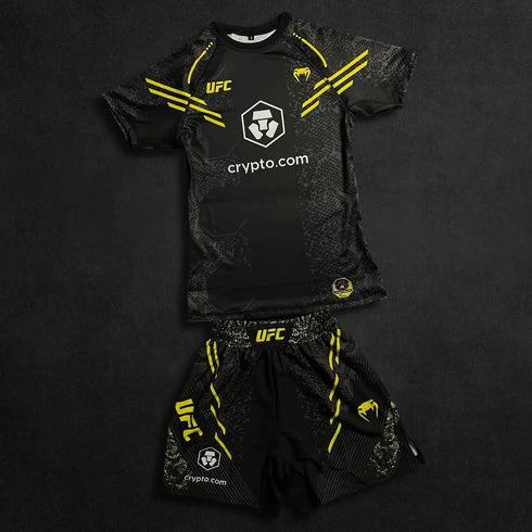 UFC New Octagonal Cage Fighting Night Men's and Children's MMA Loose Breathable Speed Drying Boxing Training Sports Set