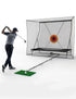 3x2.4m Golf Practice Net Automatic Ball Return Heavy Duty Hitting Net With Noise Reduction Target For Indoor Garden Training