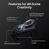 DJI Osmo Action 5 pro camera 1/1.3″ Sensor 4hrs Extended Battery Life, 4K/120fps Video Camera