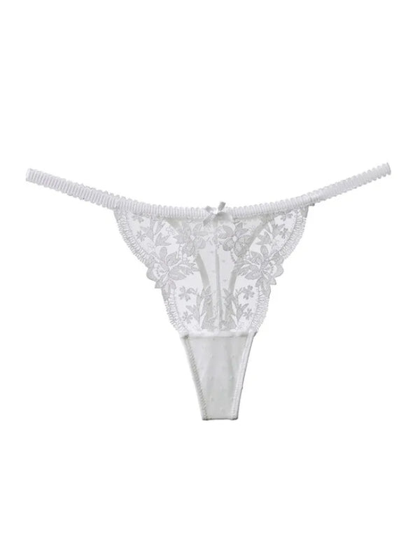 Hot Sale French Sexy Lingerie Set for Women Ultra Thin See Through Bra Panty Set Embroidery Lace Shaping Camisole Underwear Set