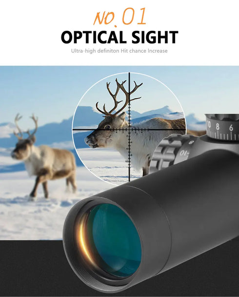 1-5x24 Scopes Compact Scope Hunting Scopes Tactical Sight Wide Angle Sight