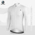 XINTOWN Men's Long Sleeve Cycling Jersey, Spring/Summer Racing Apparel, Export Bicycle Clothing, Solid Color Long Top