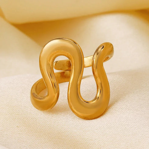 LATS Stainless Steel Gold Color Rings for Women Men 2024 Colorfast Popular Party Personalized Exaggerated Charms Jewelry Gifts