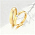 Custom Couple Rings Gift with Card Women Men PVD Plated Gold Name Rings Love Wedding Bands Personalized Name Ring Wedding Gifts