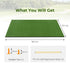Golf Practice Mat with Artificial Grass, 5 x 4 Feet Indoor Outdoor Hitting Pad with Rubber Tees & Alignment Rods, Golf Mat