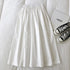 Women Black skirt midi High waist korean style Pleated a line Vintage Clothing 2026 new Summer Casual Fashion Ladies Work Wear