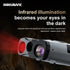 NOHAWK 2K Digital Night Vision Binoculars with Laser Rangefinder 4 Level Infrared Adjustable, Photo/Video Recording for Hunting