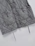 Autumn Winter Women Standing Collar Light weight Sleeveless Cotton Coat Vest Women Pocket Decoration Tank Top