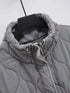 Autumn Winter Women Standing Collar Light weight Sleeveless Cotton Coat Vest Women Pocket Decoration Tank Top