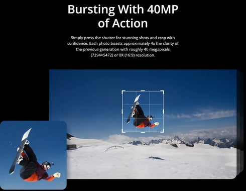 DJI Osmo Action 5 Pro Standard Combo Next-Gen 1/1.3 ″ Sensor Clear OLED Touchscreens 32X Super Slow Motion