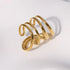 LATS Stainless Steel Gold Color Rings for Women Men 2024 Colorfast Popular Party Personalized Exaggerated Charms Jewelry Gifts
