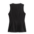 MUJER 2025 White Sleeveless Vest Women Button Summer Vests for Women Jacket Pink Vest Top Women Streetwear Women's Tailored Vest