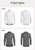 XINTOWN Men's Long Sleeve Cycling Jersey, Spring/Summer Racing Apparel, Export Bicycle Clothing, Solid Color Long Top