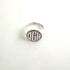 Custom Engraved 17mm Round Top Ring Engraved Signet Ring Personalize Engraving Letters Logo Rings Fashion Men Copper Jewelry