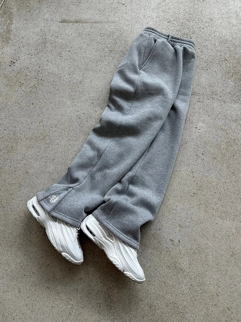 New Y2K Pants Personalized Pant Leg Zipper Embroidery Hip Hop Casual Joggers Men Pants Retro Straight Pants Tracksuit Streetwear