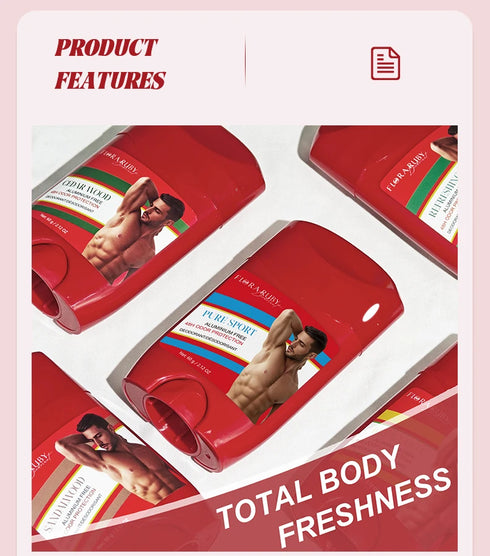 Old Spice Sandalwood Deodorant Men,Body Odor RemoveCream,Aluminum Free,High Endurance,Sweat Defense & Odor Protection,Portable