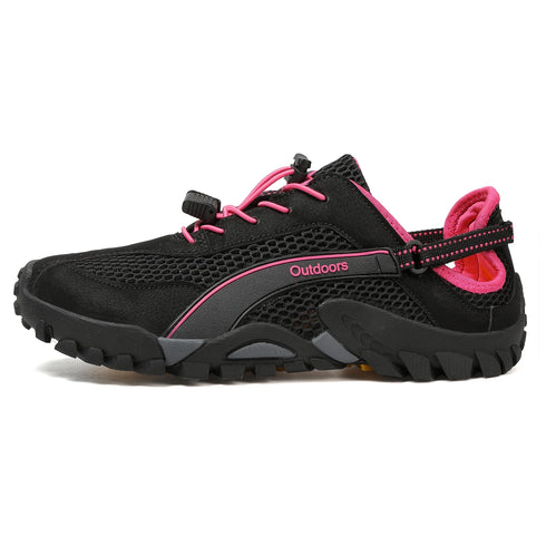 FANCYLEE Women's Hiking Shoes Breathable Mesh Trekking Sneakers Outdoor Lightweight Anti-Slip Mountain Climbing Shoes EU 36-42