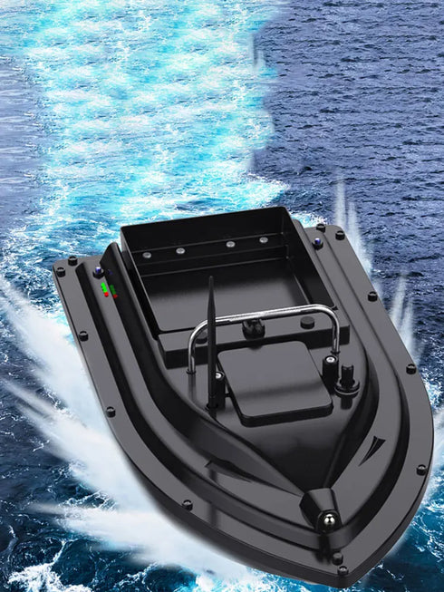 D16 Fishing Bait Boat with Single Bait Containers Automatic Bait Boat with Remote Control with 400-500M Remote Range 12000mAh