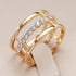 Creative Exquisite Green Glass Vines Ring For Women Birthday Accessories Gifts Custom Jewelry