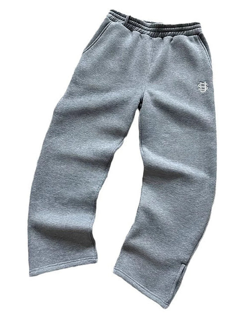 New Y2K Pants Personalized Pant Leg Zipper Embroidery Hip Hop Casual Joggers Men Pants Retro Straight Pants Tracksuit Streetwear
