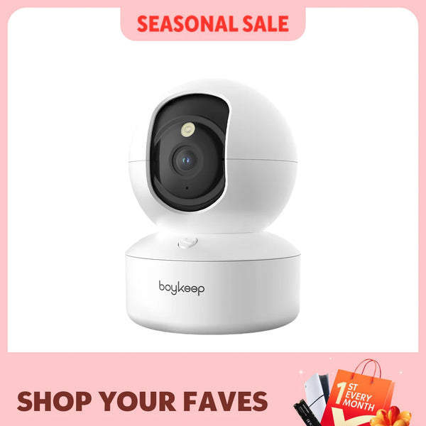 BoyKeep 3MP 5G/2.4GHz WiFi Indoor Home Security IP Smart Baby Monitor Camera Automatic Tracking 24/7 Video Surveillance Camera
