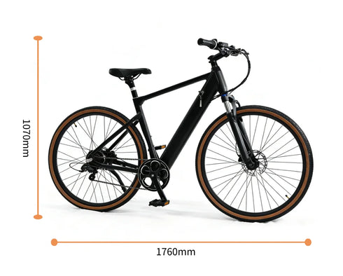 YANGOR 250W Electric Bike, 28" Ultra-Light Frame, Long Range, city & Road Bicycle, Suitable for Both Men and Women E-bike CE EU