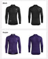 XINTOWN Men's Long Sleeve Cycling Jersey, Spring/Summer Racing Apparel, Export Bicycle Clothing, Solid Color Long Top