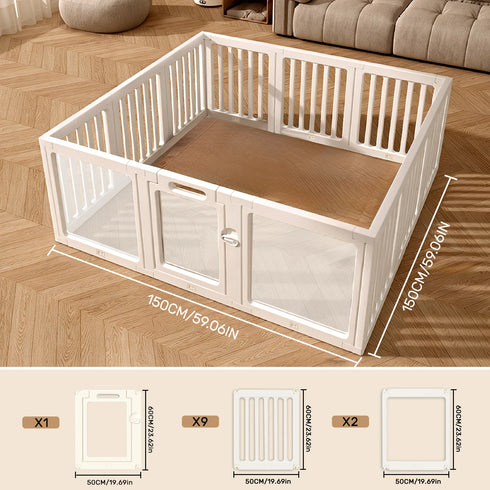 Baby and Toddler Playpen, Safety Gate for Baby Fence, Baby Playpens for Indoor and Outdoor