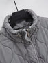 Autumn Winter Women Standing Collar Light weight Sleeveless Cotton Coat Vest Women Pocket Decoration Tank Top