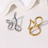 LATS Stainless Steel Gold Color Rings for Women Men 2024 Colorfast Popular Party Personalized Exaggerated Charms Jewelry Gifts